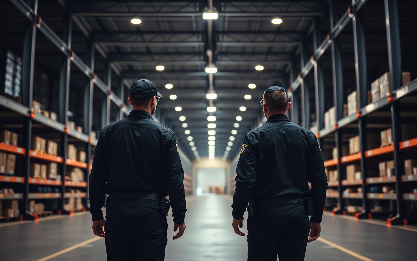 Pază obiectiv logistic pe timp de noapte